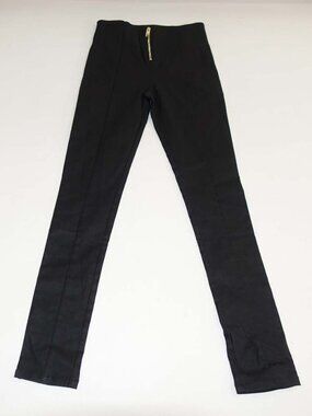 All Things Golden Women's Faux Leather Pants Size Medium NWT Black High Rise M